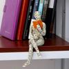 Resin Lady Woman Reading Book Figurines for Interior Abstract Home Study Living Room Bedroom Decor Art Crafts Figure Statues