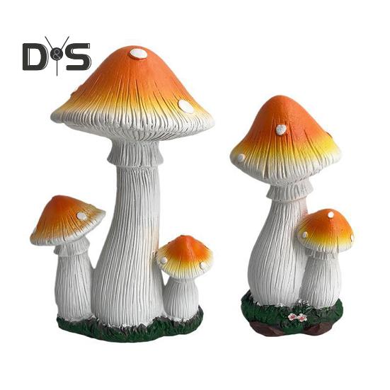 Имитация гриба, садовая статуэтка, смоляной гриб, украшение, сказочные садовые аксессуары, гриб для внутреннего и наружного декора