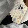Корейский звездный медведь кролик подходит для чехла для мобильного телефона Apple iPhone17/16pro 14 конденсация воды 13 милые 15 наборов