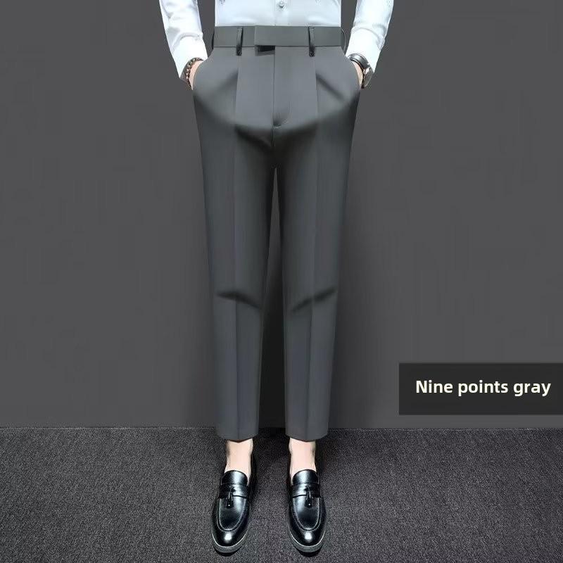 Трендовые мужские повседневные брюки со средней посадкой 2024 года — универсальная посадка Nine-Point для весны и осени