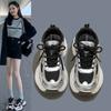 Thick-soled Silver Dad Shoes Women's Autumn New Shock-absorbing Versatile Student Campus Breathable Casual Sports Running Shoes
