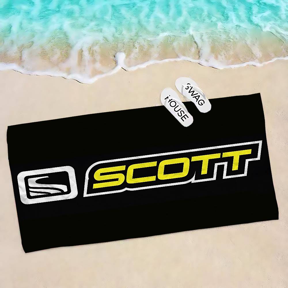 S-Scott Bike logo Microfiber Beach Towel Absorbent Quick dry Soft Yoga Swimming Resort Mountain Climbing Towel