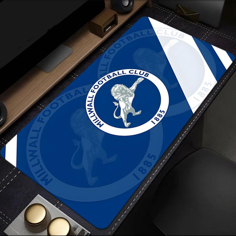 Millwall Fc Crest Design Mouse Pad, Rubber Base, Mouse Pad for Gamers and Office Use, Gaming Desk , Easy To Clean Mat Christmas fan gifts