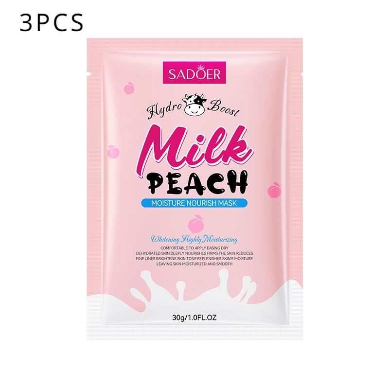 Увлажняющая и питательная маска SADOER Milk & Peach Увлажняющая и омолаживающая маска