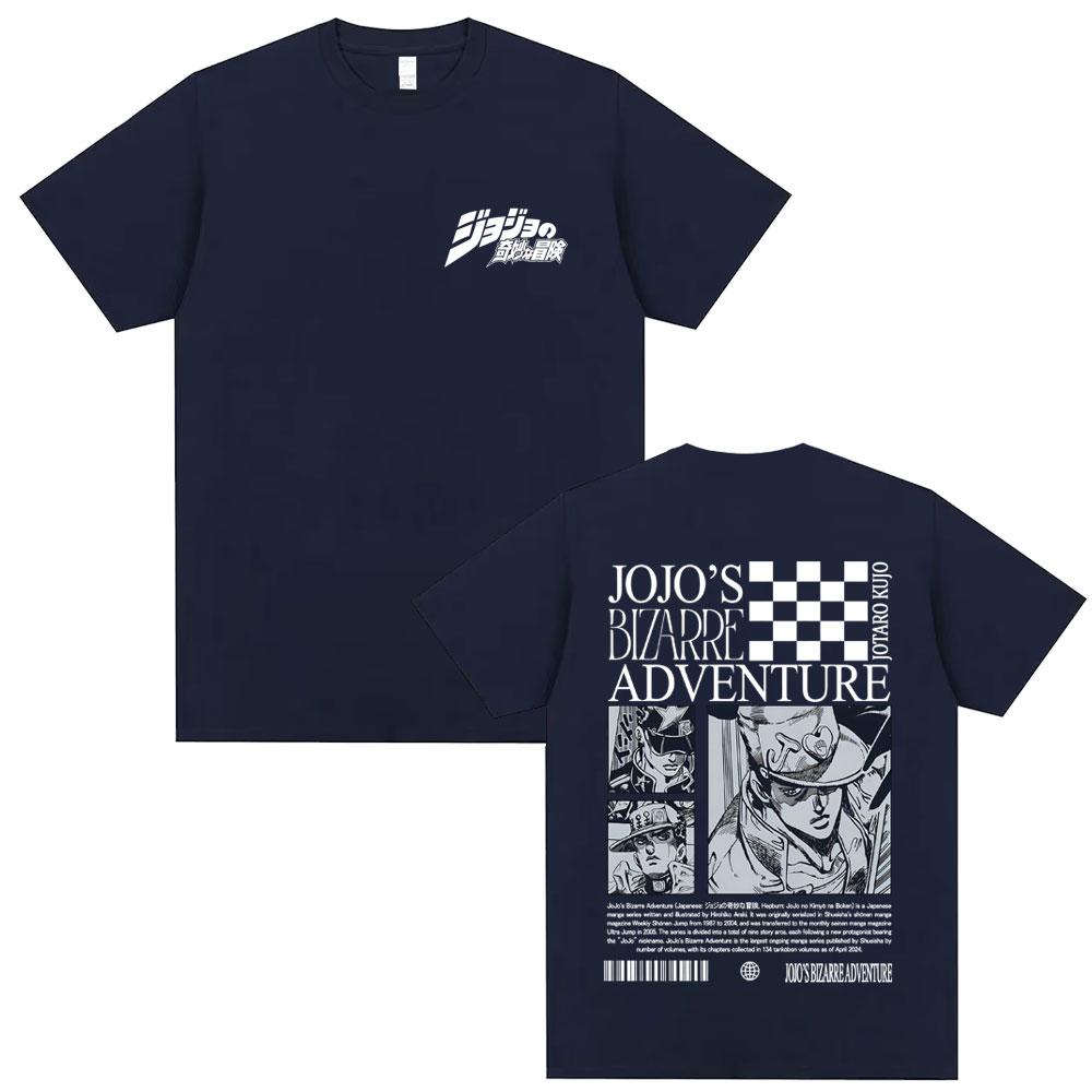 2026 New Anime JoJos Bizarre Adventure Star Platinum Kujo Jotaro Tshirt Men Cotton Casual T Shirt Unisex Fashion Streetwear