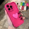 For Iphone X Xr 7 8 6 Plus SE Cute Love Heart Silicone Case For Iphone 15 14 13 12 11 Pro Max Mini Women Matte Back Cover 15pro