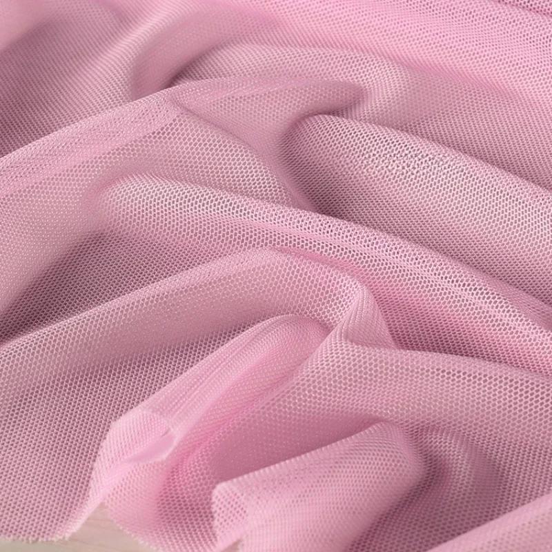 40D Mesh Fabric High Elastic Knitted Soft Four Sided Elastic Dress Bottom Cloth Diy Sewing Meters Nylon Spandex Material