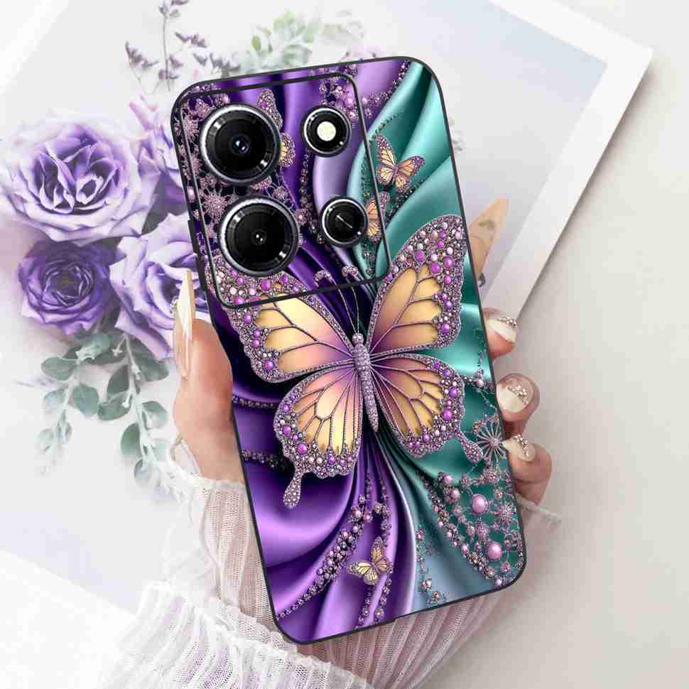 Чехол для телефона Infinix Note 30i X6716 Стильный окрашенный чехол для Infinix Note30i Note 30i Мягкий силиконовый ударопрочный чехол Fundas