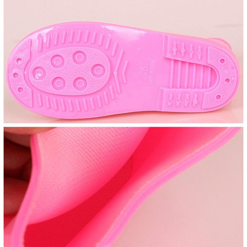 1 пара детских дождевых сапог, мультяшные, водонепроницаемые, противоскользящие, детские дождевые ботинки