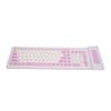 Silicone Keyboard 107 Keys 2.4G Wireless USB Foldable Waterproof Dustproof Two Colors Silent
