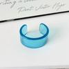 Wide Half Cuff Bracelet Simple Color Open Mouth Bangle Fashion Resin Bangle Bracelet  for Women