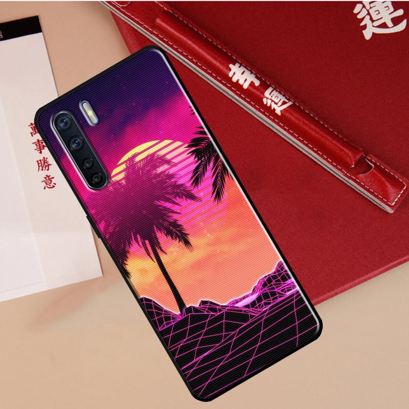 Синтвейв Ретро 80-е Неоновый Чехол Для Oppo A40 A78 A54 A74 A94 A17 A57 A77 A76 A16 A96 A18 A60 A80 A38 A58 A98 A15 A5 Pro