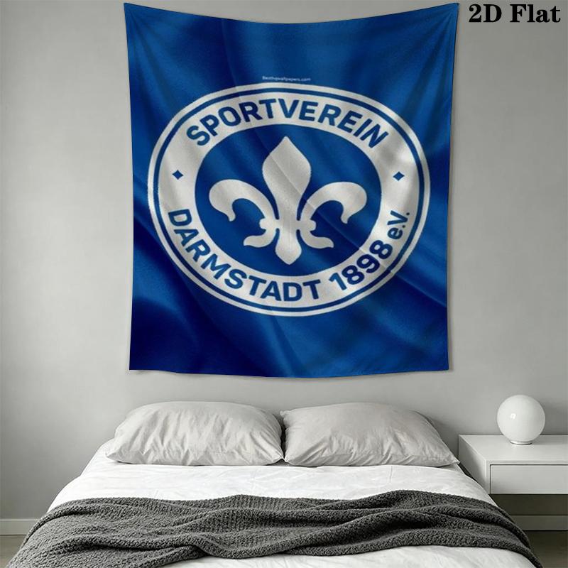 SV Darmstadt 98 Wall Tapestry Aesthetic Wall Hanging Printed Fabric Blanket Decorative Tapestries for Bedroom Living Room Home Decor