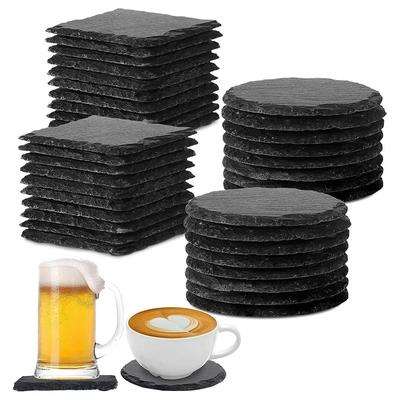 1 шт. подставка под горячее из натурального сланца для обеденного стола, защитный коврик для кофе, чая, кружки, подставки под приборы, аксессуары для кухни Cosina