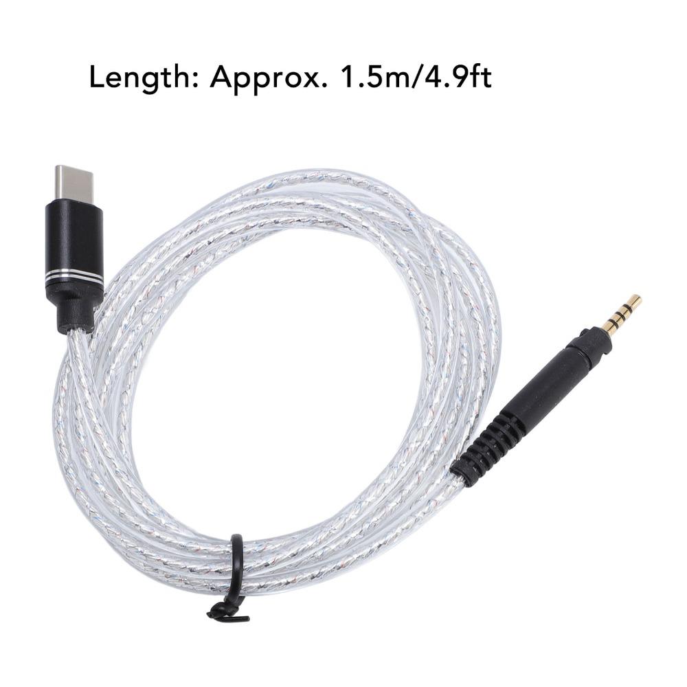 Гибкий USB-C кабель для наушников 2,5 мм для M30X M40X M50X для проводных наушников HD598 599 HD558