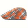 1 шт. Мужская классическая клетчатая кепка-берет, британский берет Newsboy Casual Plaid Cool Cap