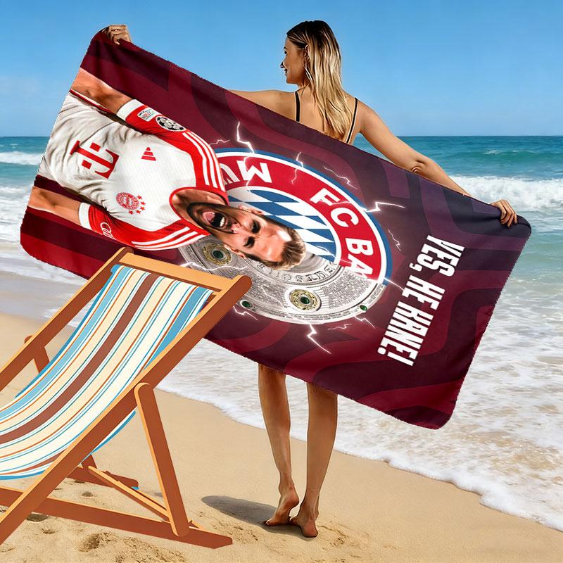 Harry Kane Power Beach Towel, Large Soft Quick Dry Towel for Beach Camping Swimming