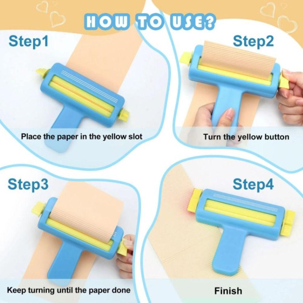 DIY Gift Wrapping Paper Roll Labor-saving Craft Paper-Cut Paper Crimper Machine Scrapbooking