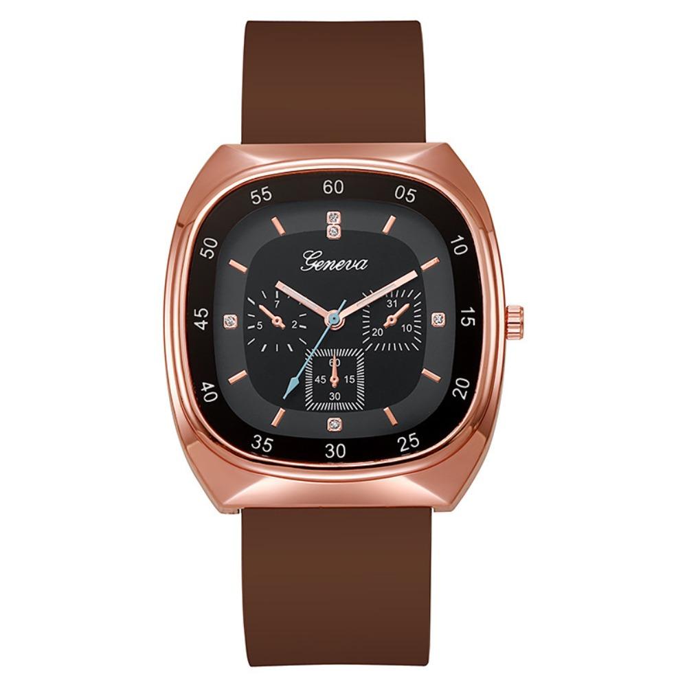 Silicone Strap Quartz Watch Casual Electric Watch Creative Wristwatch  Female