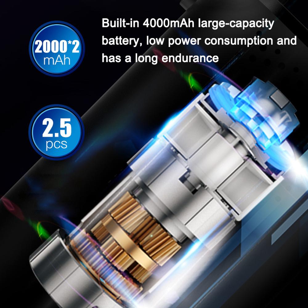 Car Air Pump 150PSI Cordless Air Compressor Portable Electric Tire Inflator with LED Light Auto Off Function for Car