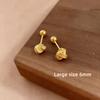 Shiny 925 Sterling Silver Internally Threaded Earrings, INS Minimalist Cartilage Studs, Comfortable to Wear While Sleeping