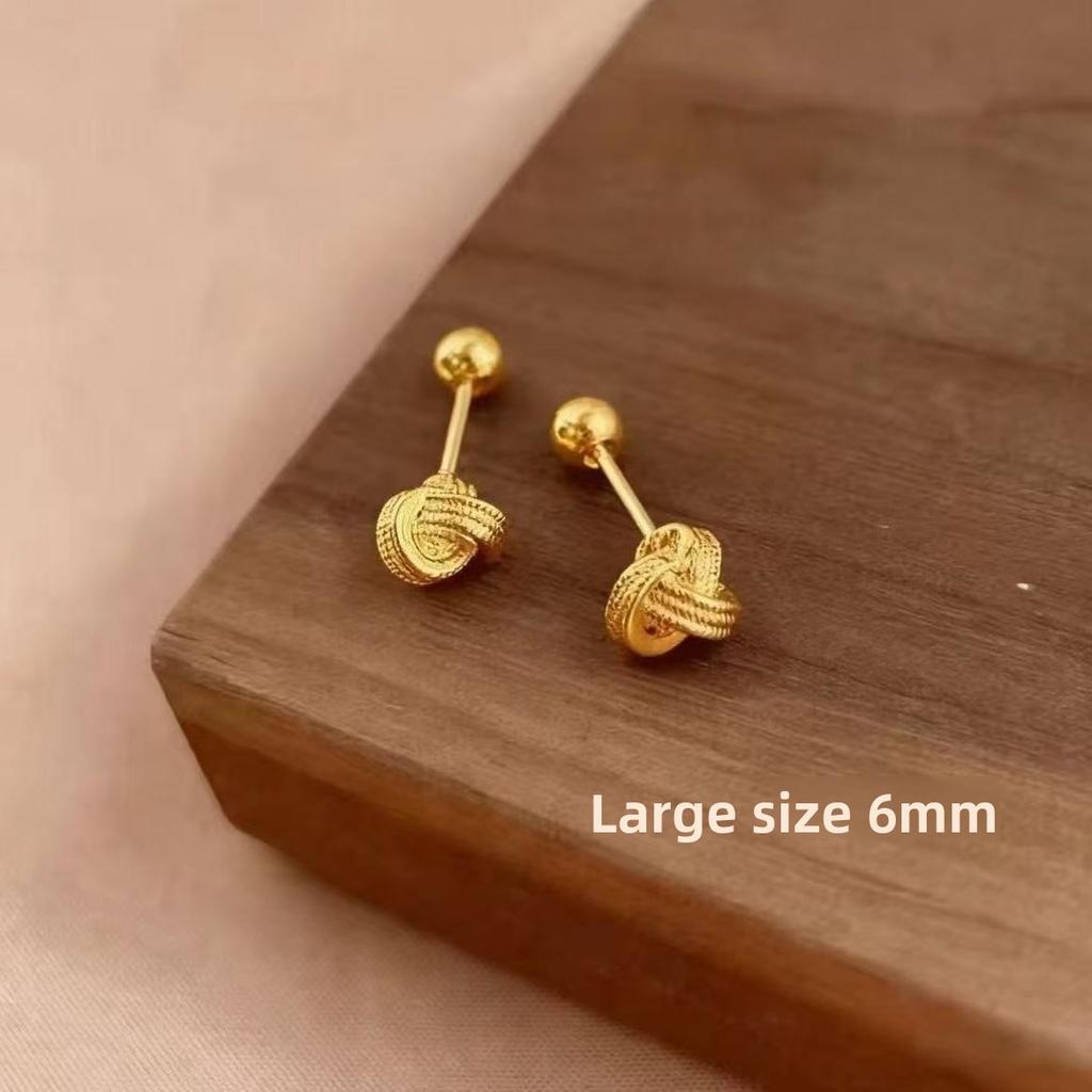 Shiny 925 Sterling Silver Internally Threaded Earrings, INS Minimalist Cartilage Studs, Comfortable to Wear While Sleeping