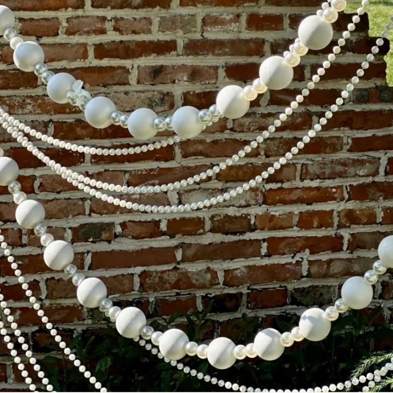 Гирлянда из гигантского жемчуга Свадебное украшение для демонстрации и фотофона