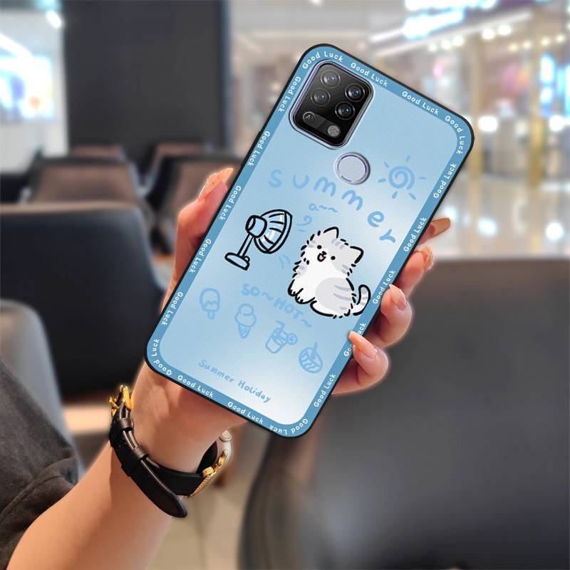Anti-dust Silicone Phone Case For Tecno Pova/LD7 Fashion Design Cartoon Waterproof Protective Durable Back Cover Cute