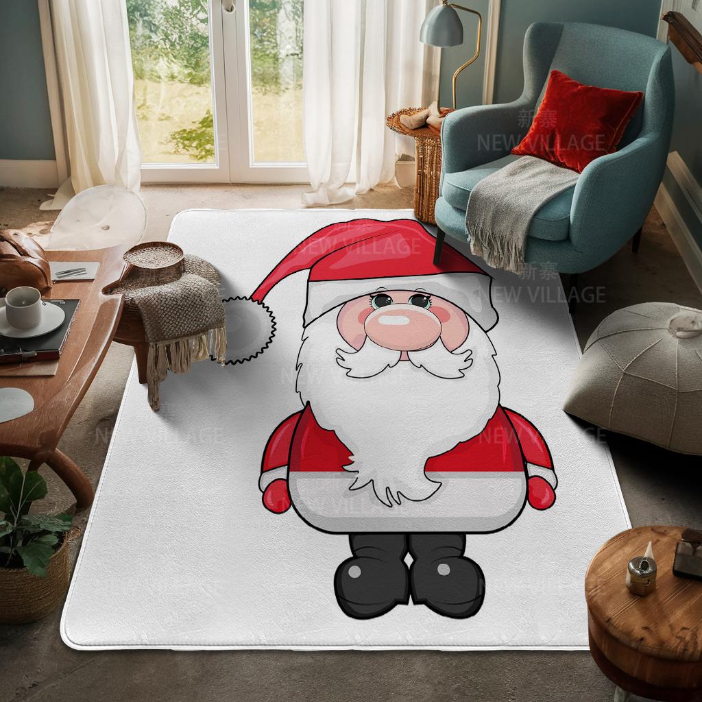 Ковер у входа в дом Домашний коврик у двери Гостиная Ванная Комната Ноги ванная комната Нескользящие коврики с водопоглощением для ванной Счастливого Рождества зима