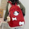 Student Cartoon School Bag Dog Print Women's Large Capacity College Style Backpack Third To Sixth Grade Backpack