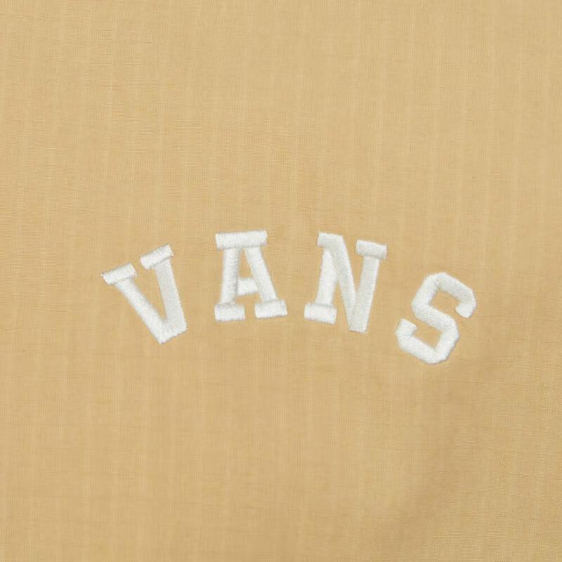 Vans Куртка для активного отдыха с вышитым логотипом на пуговицах и несколькими карманами, мужская коричневая VN0002GWYUU