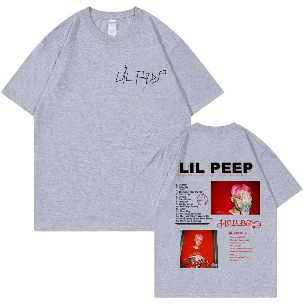 Rapper Lil Peep Album Merch Tshirt Men Women Clothing Harajuku Hip Hop Short Sleeve Tshirts Fashion Casual Oversized T Shirts