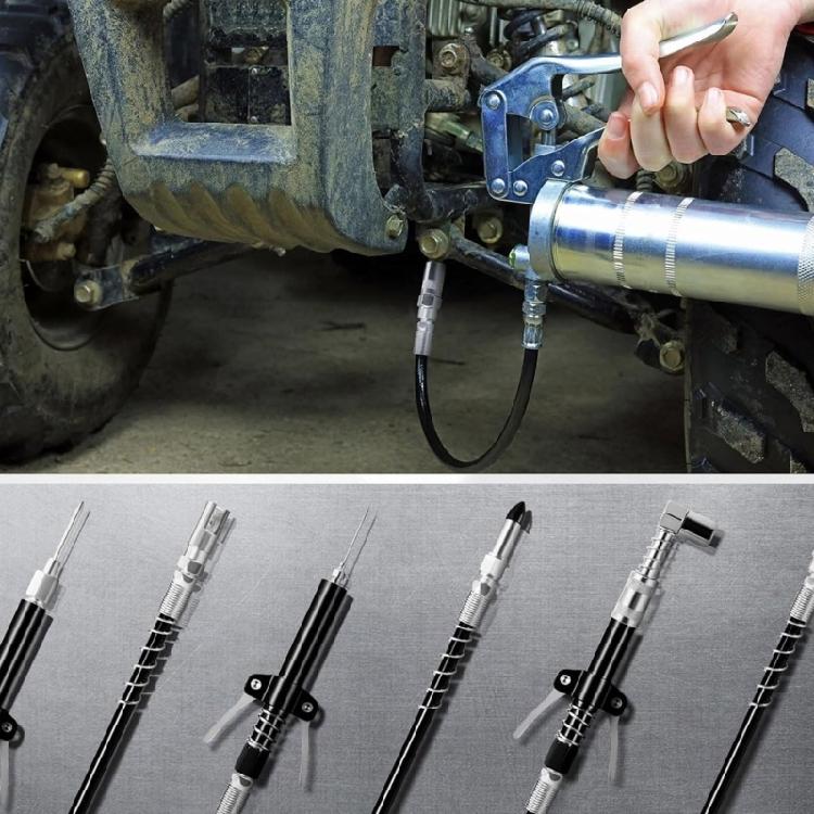 Multipurpose Lubrication Accessory Kit 90° Needle Nozzle, Dispenser, Injection Needle for Maintenance Machine Upkeeping