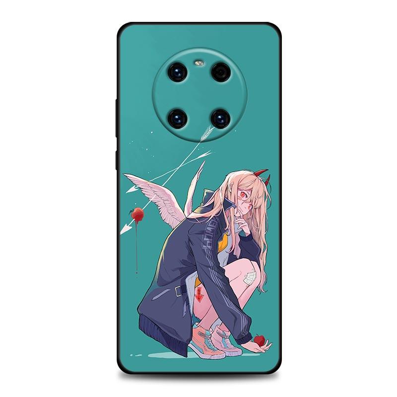 Чехол для телефона ChainSaw Man Girl Anime для Huawei Mate 10 20 40 40Rs Y6 Y7 Y7a Y8s Y8p Y9a Enjoy 20e 2019 Lite Pro Plus черный чехол