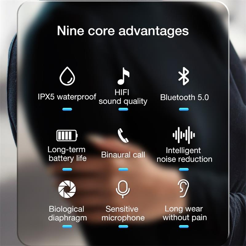 НОВЫЕ беспроводные наушники Lenovo LP50 TWS, Bluetooth 5,0, двойное стерео шумоподавление, басовое сенсорное управление, длительный режим ожидания