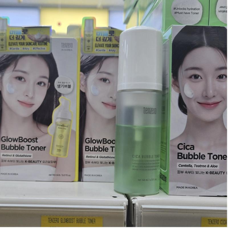 [TENZERO] Glow Boost Bubble Toner 150ml/Cica Bubble Toner 140ml
