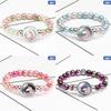 12 Styles Rainbow Unicorn Glass Beads Bracelets & Bangles For Kids Girls Party Accessories Gifts