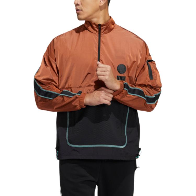 adidas Куртки Мужские Оранжевый Стойка Умеренный Другие GP0844