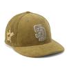 New Era Кепка 59FIFTY MLB San Diego Padres Вельвет Боковой Патч Эксклюзив ONSPOTZ, Низкий Профиль, 7 1/8 (SD Хаки Бежевый)