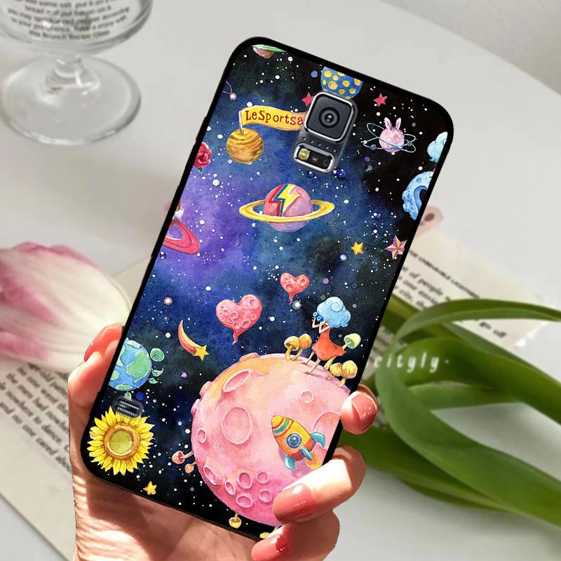 Чехол для Samsung Galaxy S5 S 5 I9600 SM-G900F Милый Расписной Силиконовый Задний Чехол для Samsung S5 Чехлы G9006V Защитный Capa