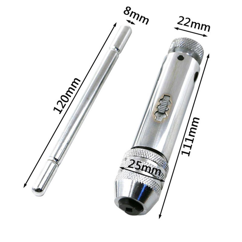 Метчик для резьбы M5-M12 Спиральное сверло Гаечный ключ Ключ-метчик Трещоточный ключ Метрический винт Ручные инструменты для нарезания резьбы