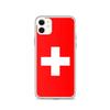 Coque iPhone - Multicolore - Drapeau Suisse - Souple - TPU - Compatible iPhone 11