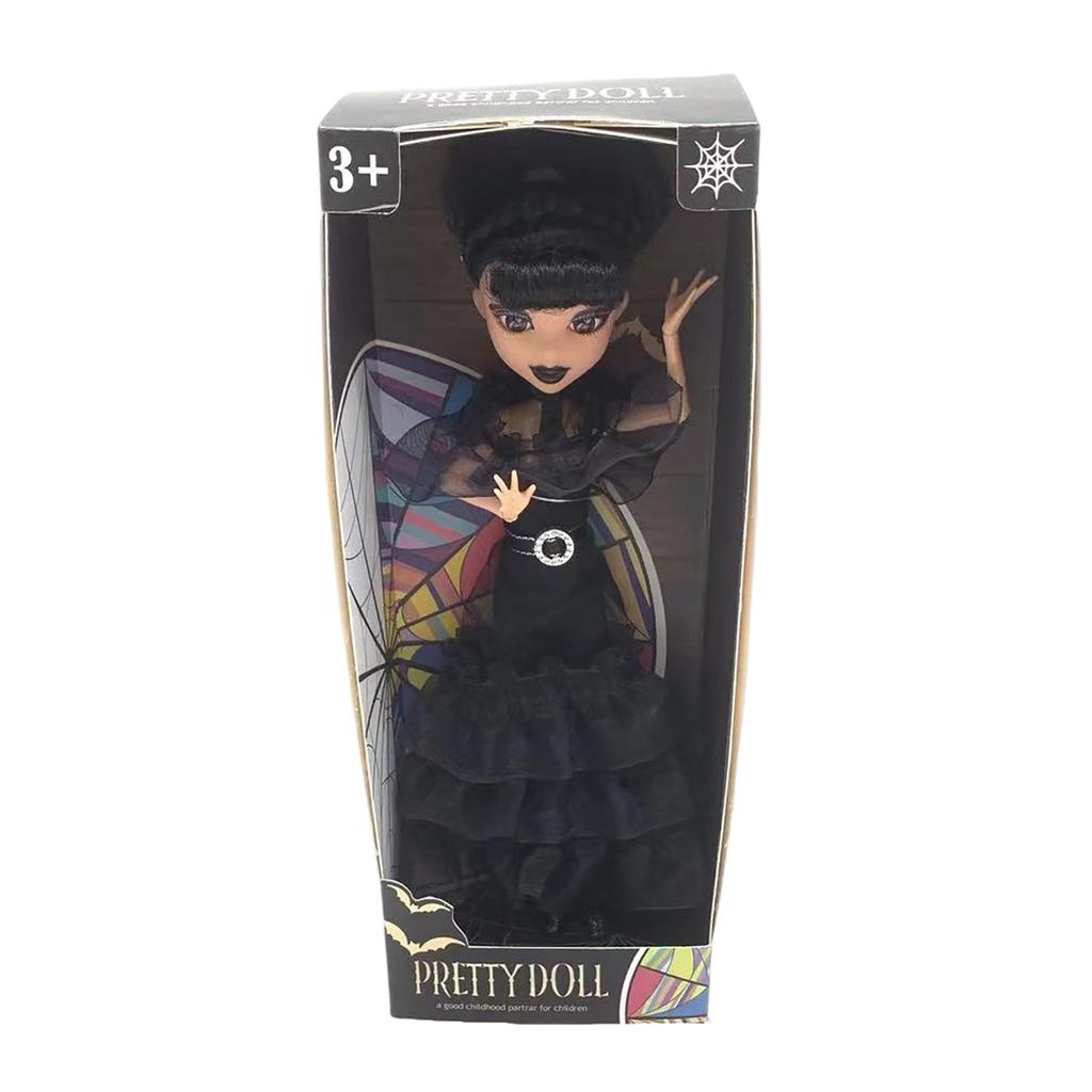 25 см Wednesday Addams Милая фигурка Детские игрушки Семейка Аддамс Аниме BJD Кукла Украшение комнаты DIY Модель Подарки на день рождения