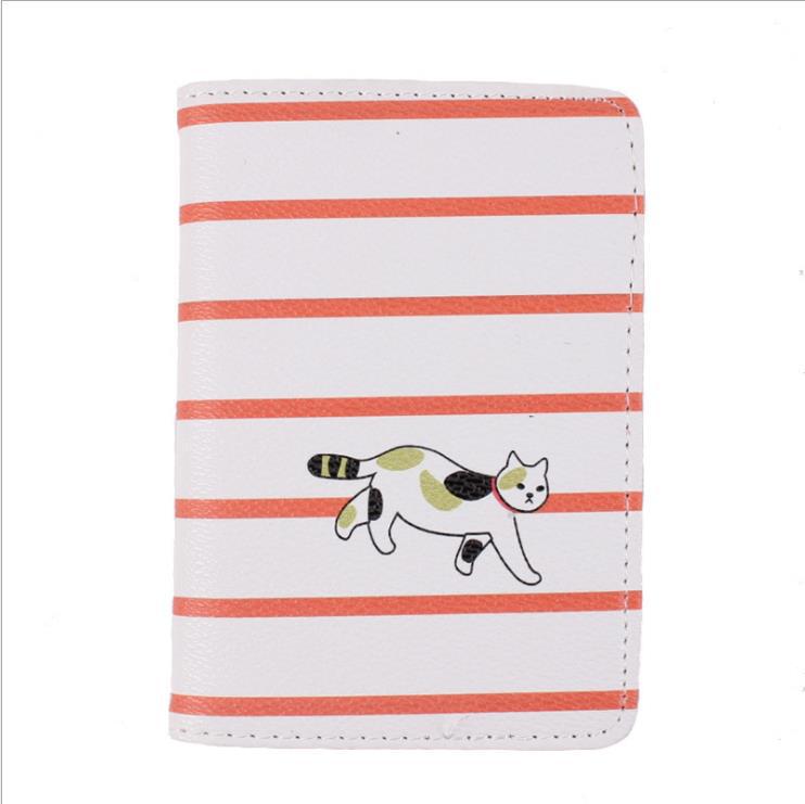 Stylish PU Leather Passport and Card Holder - Compact Travel Document Bag