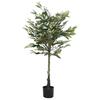 VidaXL Artificial Ficus 480 Leaves 130 Cm Green, Artificial Plant, Fake Ficus Plant, Fake Plant, Fake Ficus Tree, 4103573