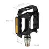 Lixada Bike Pedals MTB Bicycle Cycling Platform Pedal with Extender Adapter