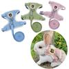 Breathable Cat Harness Vest Linen Blend Pet Walking Lead Leash for Small Dogs Rabbit Guinea Pig Cartoon Puppy Kitten Supplies
