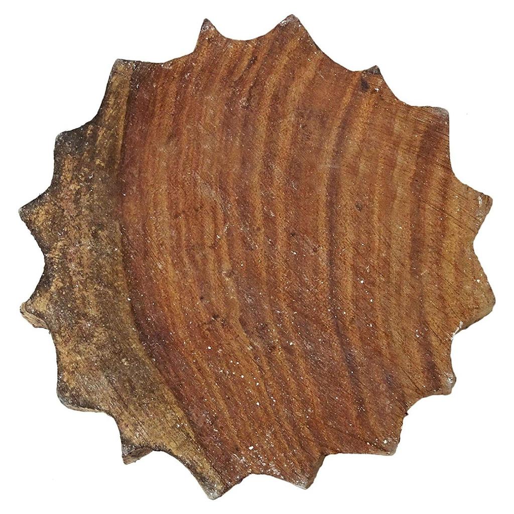 Индийские деревянные марки Декоративные блоки Коричневый цветочный штамп ручной работы