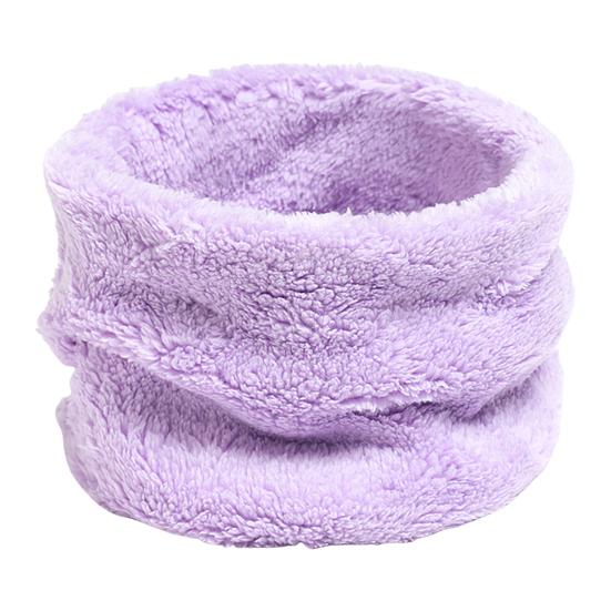 Women Scarf Solid Color Thickened Plush Soft Fabric Winter Scarf Outdoor Activities Cycling Windproof Cold Weather Scarf