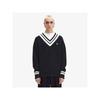 [headquarters Genuine] Fred Perry [sharp] Stripe Trim V Neck Knit  102  Afpm2438541 102 qzgAfpm2438541 102